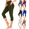 Cropped Yoga Pants – Printed Fitness Leggings for Active Women