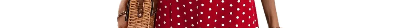 Polka Dot Summer Dress Spaghetti Strap Sleeveless