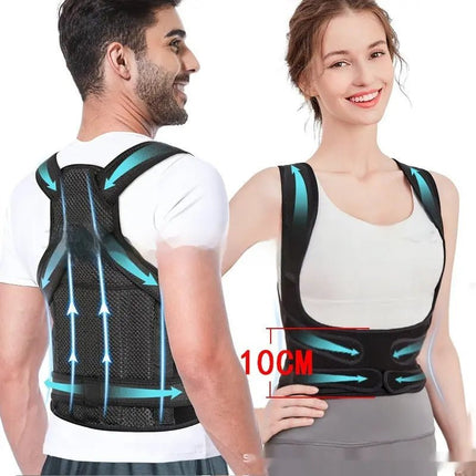 Breathable Mesh Sitting Position Rectifier Invisible Open Shoulder Back Straightener Alfra Retail 1