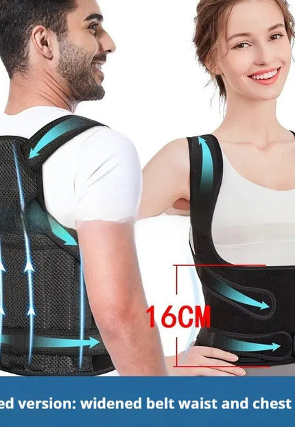 Breathable Mesh Sitting Position Rectifier Invisible Open Shoulder Back Straightener Alfra Retail 1