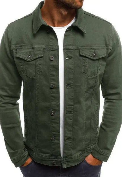 Casual Men's Denim Button Jacket Shirt - Stylish & Comfortable Alfra Retail 1
