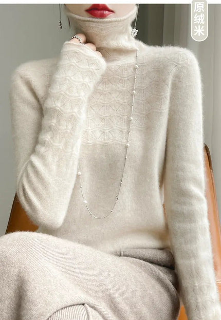 ❄️ Cozy Meets Chic with This Pile Collar Turtleneck Sweater – Perfect for Winter! 🧣✨ Alfra Retail 1