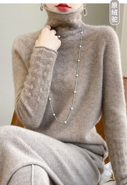❄️ Cozy Meets Chic with This Pile Collar Turtleneck Sweater – Perfect for Winter! 🧣✨ Alfra Retail 1