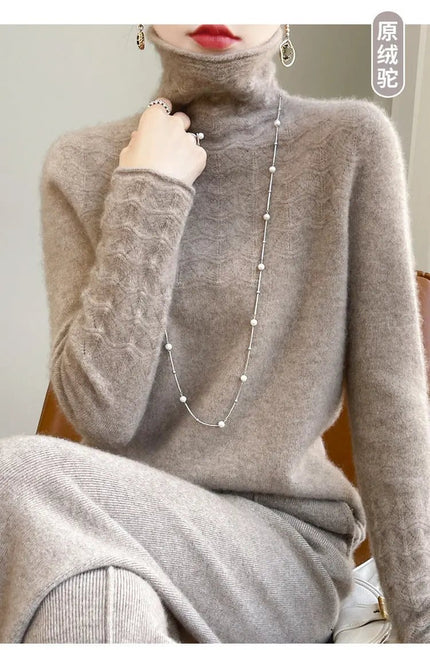 ❄️ Cozy Meets Chic with This Pile Collar Turtleneck Sweater – Perfect for Winter! 🧣✨ Alfra Retail 1