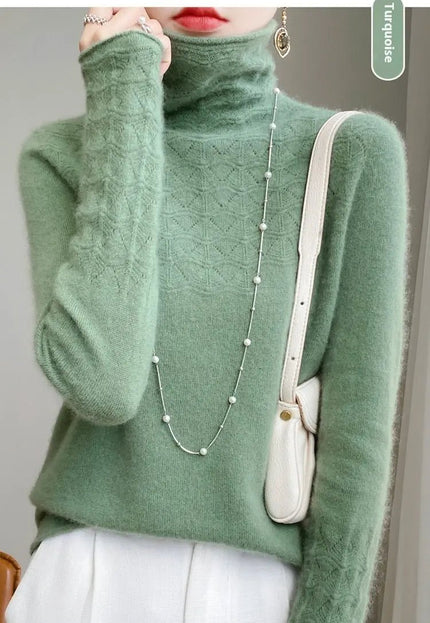 ❄️ Cozy Meets Chic with This Pile Collar Turtleneck Sweater – Perfect for Winter! 🧣✨ Alfra Retail 1