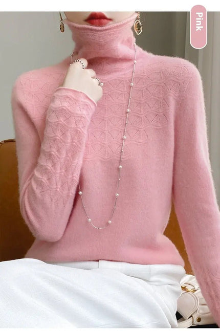 ❄️ Cozy Meets Chic with This Pile Collar Turtleneck Sweater – Perfect for Winter! 🧣✨ Alfra Retail 1