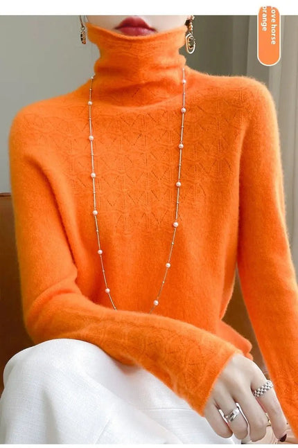 ❄️ Cozy Meets Chic with This Pile Collar Turtleneck Sweater – Perfect for Winter! 🧣✨ Alfra Retail 1