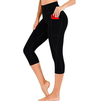 Cropped Yoga Pants – Printed Fitness Leggings for Active Women Alfra Retail 1