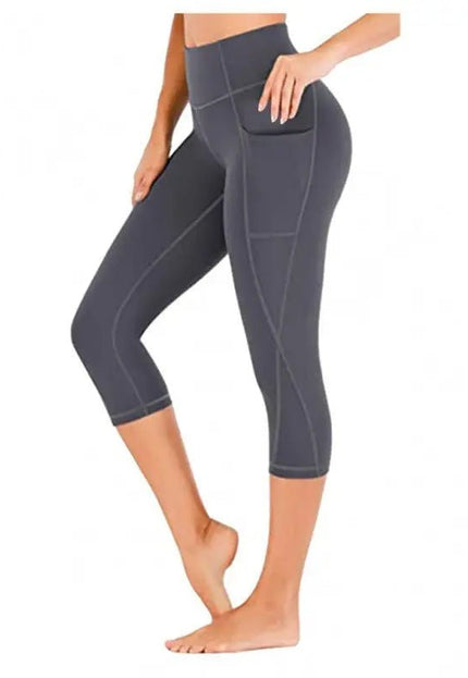 Cropped Yoga Pants – Printed Fitness Leggings for Active Women Alfra Retail 1