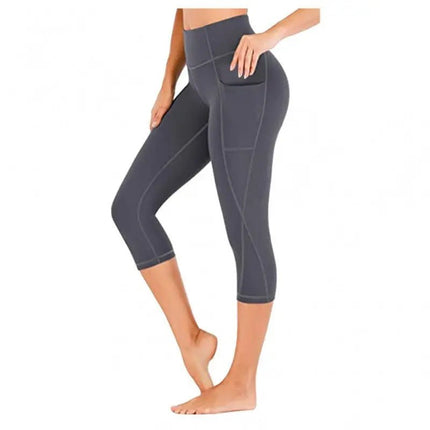 Cropped Yoga Pants – Printed Fitness Leggings for Active Women Alfra Retail 1