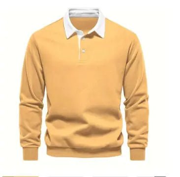 Men's Fashion Casual Polo Collar Sweater - Versatile Long Sleeve Top Alfra Retail 1