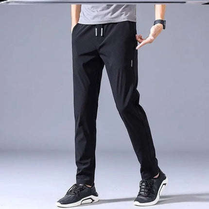 Men's Loose Straight Sweatpants - Thin Casual Pants for Everyday Wear Alfra Retail 1