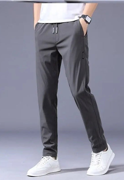 Men's Loose Straight Sweatpants - Thin Casual Pants for Everyday Wear Alfra Retail 1