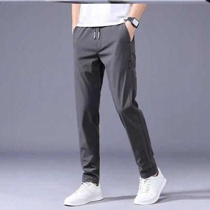 Men's Loose Straight Sweatpants - Thin Casual Pants for Everyday Wear Alfra Retail 1