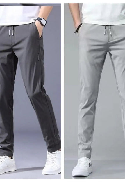 Men's Loose Straight Sweatpants - Thin Casual Pants for Everyday Wear Alfra Retail 1