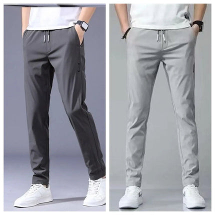 Men's Loose Straight Sweatpants - Thin Casual Pants for Everyday Wear Alfra Retail 1