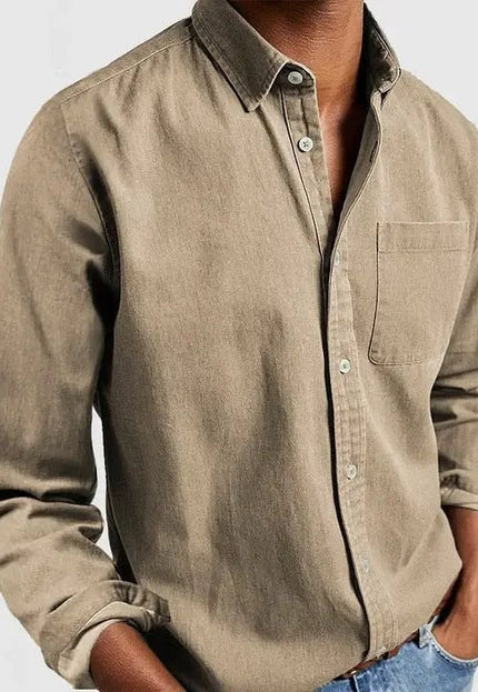 Men's New Long Sleeve Lapel Shirt - Stylish & Comfortable Casual Top Alfra Retail 1