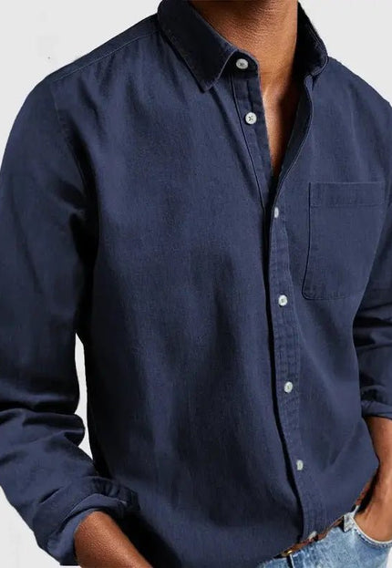 Men's New Long Sleeve Lapel Shirt - Stylish & Comfortable Casual Top Alfra Retail 1