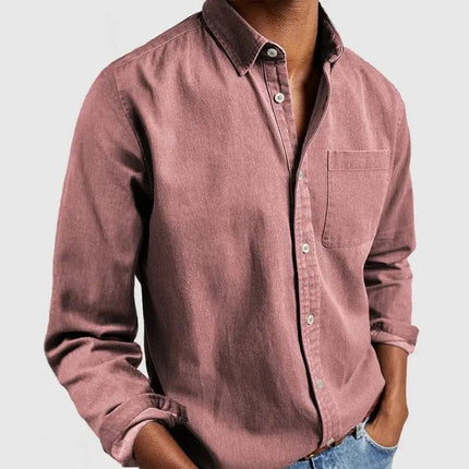 Men's New Long Sleeve Lapel Shirt - Stylish & Comfortable Casual Top Alfra Retail 1