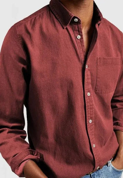 Men's New Long Sleeve Lapel Shirt - Stylish & Comfortable Casual Top Alfra Retail 1