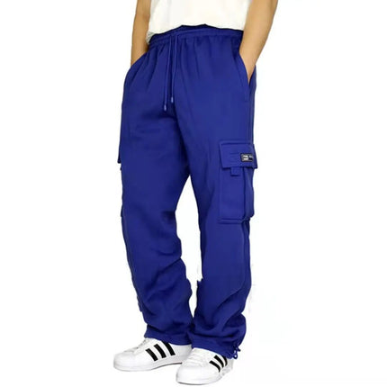 Men's Stretch Sweatpants - Elastic Waist Jogger Sports Pants with Drawstring Trousers Alfra Retail 1
