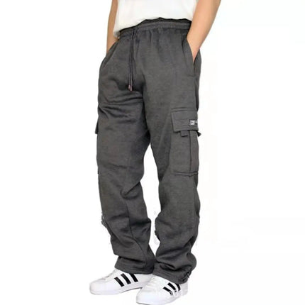 Men's Stretch Sweatpants - Elastic Waist Jogger Sports Pants with Drawstring Trousers Alfra Retail 1
