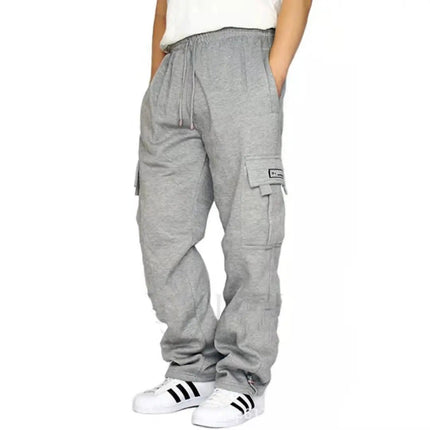 Men's Stretch Sweatpants - Elastic Waist Jogger Sports Pants with Drawstring Trousers Alfra Retail 1