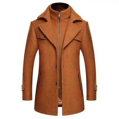 Men's Woolen Coat in Yellow/Red/Black/Grey/Blue - Trendy Style for Winter Alfra Retail 1