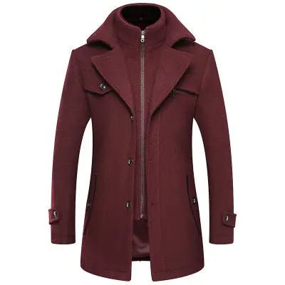Men's Woolen Coat in Yellow/Red/Black/Grey/Blue - Trendy Style for Winter Alfra Retail 1