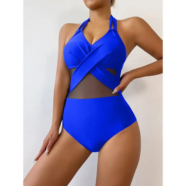 New Fashion Solid Color One-Piece Swimsuit – Stylish & Comfortable Alfra Retail 1