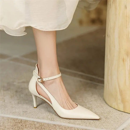 New French-Inspired Pointed High Heel Sandals for Women – Elegant & Chic Classy Girl Alfra Retail 1