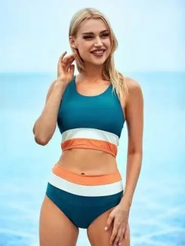 Plus Size Printed Zipper Bikini Swimsuit – Stylish & Comfortable Alfra Retail 1