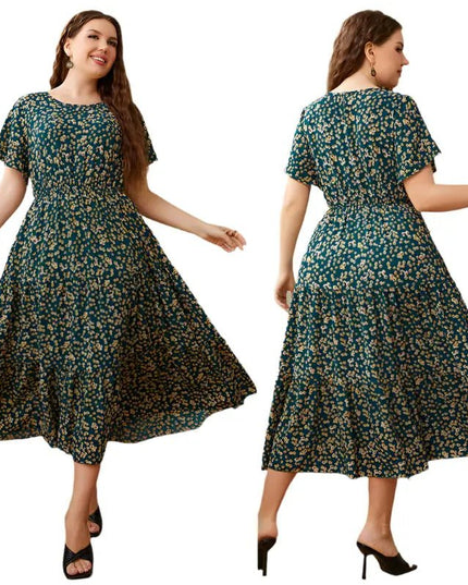 Plus Size Summer Dresses for Women – Floral Printed & Stylish Designs Casual Fabric Alfra Retail 1