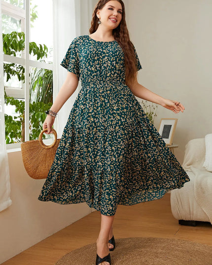 Plus Size Summer Dresses for Women – Floral Printed & Stylish Designs Casual Fabric Alfra Retail 1