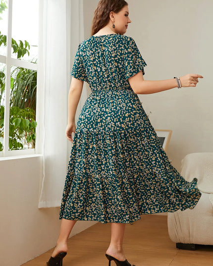 Plus Size Summer Dresses for Women – Floral Printed & Stylish Designs Casual Fabric Alfra Retail 1