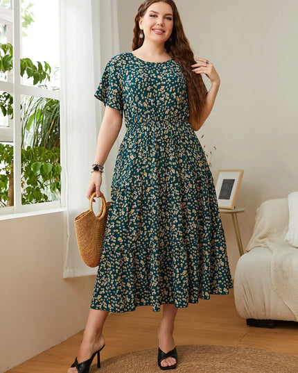 Plus Size Summer Dresses for Women – Floral Printed & Stylish Designs Casual Fabric Alfra Retail 1