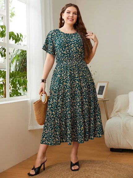 Plus Size Summer Dresses for Women – Floral Printed & Stylish Designs Casual Fabric Alfra Retail 1