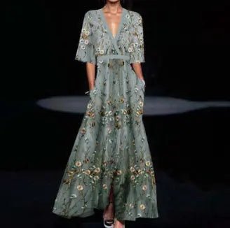 Printed Pleated Belt Temperament Commute Dress Casual Summer Womenswear Alfra Retail 1