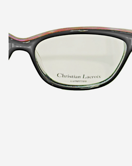 Christian Lacroix CL1087 Black Eyeglasses Color Accent Frame 53-14-140