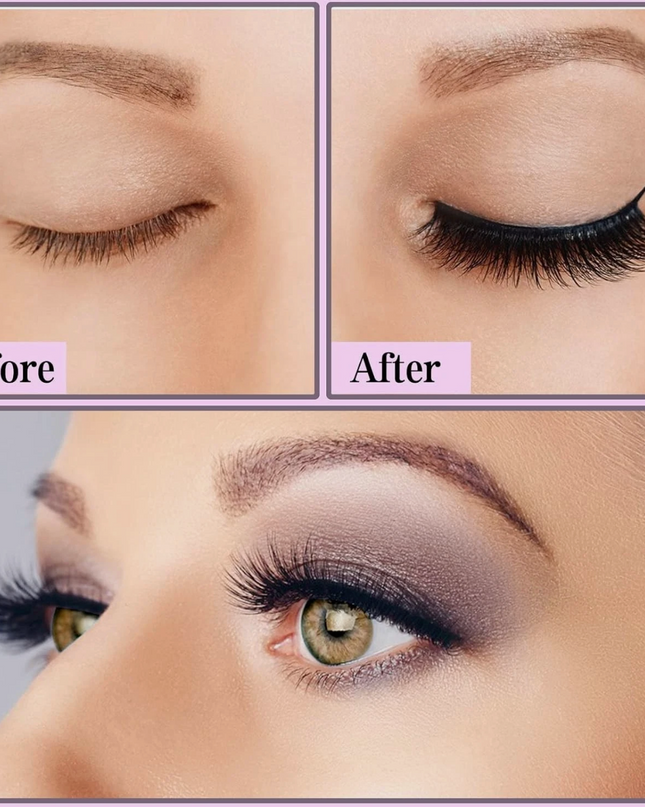 Magnetic Eyelashes Kit 12 Pairs with Eyeliner – No Glue Easy Apply Reusable Lash Set