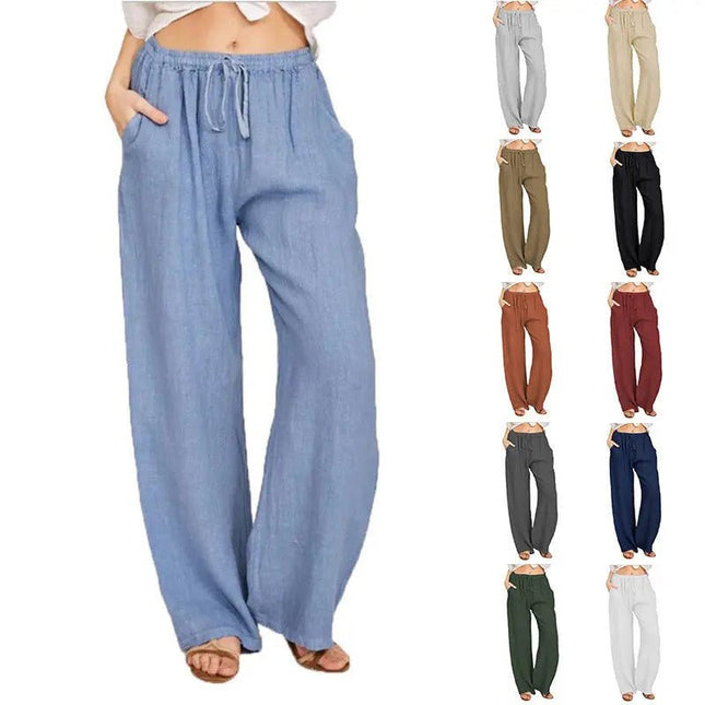Soft Casual Jogger Pants for Women – Elastic Waist, Drawstring, and Pockets for Summer Comfort Alfra Retail 1