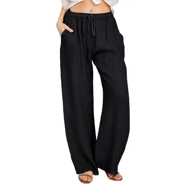 Soft Casual Jogger Pants for Women – Elastic Waist, Drawstring, and Pockets for Summer Comfort Alfra Retail 1