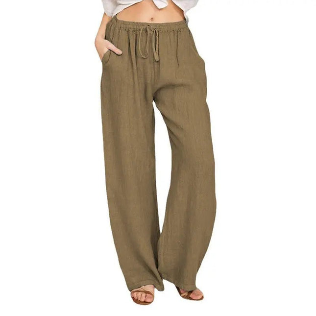 Soft Casual Jogger Pants for Women – Elastic Waist, Drawstring, and Pockets for Summer Comfort Alfra Retail 1
