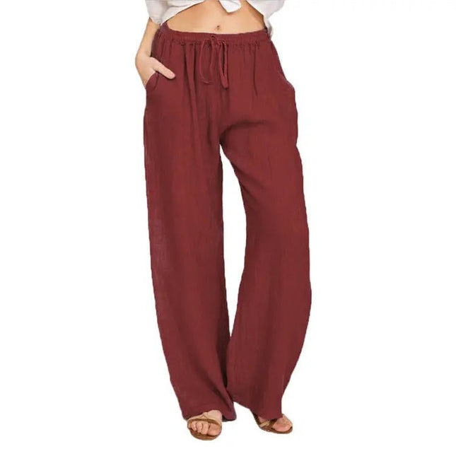 Soft Casual Jogger Pants for Women – Elastic Waist, Drawstring, and Pockets for Summer Comfort Alfra Retail 1