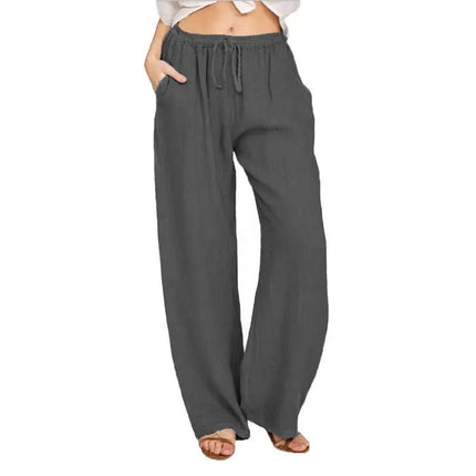 Soft Casual Jogger Pants for Women – Elastic Waist, Drawstring, and Pockets for Summer Comfort Alfra Retail 1