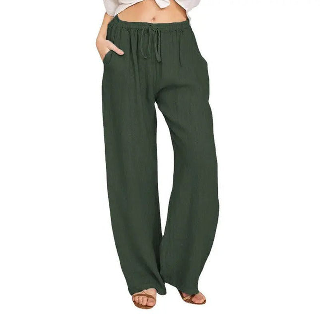 Soft Casual Jogger Pants for Women – Elastic Waist, Drawstring, and Pockets for Summer Comfort Alfra Retail 1