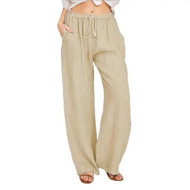 Soft Casual Jogger Pants for Women – Elastic Waist, Drawstring, and Pockets for Summer Comfort Alfra Retail 1