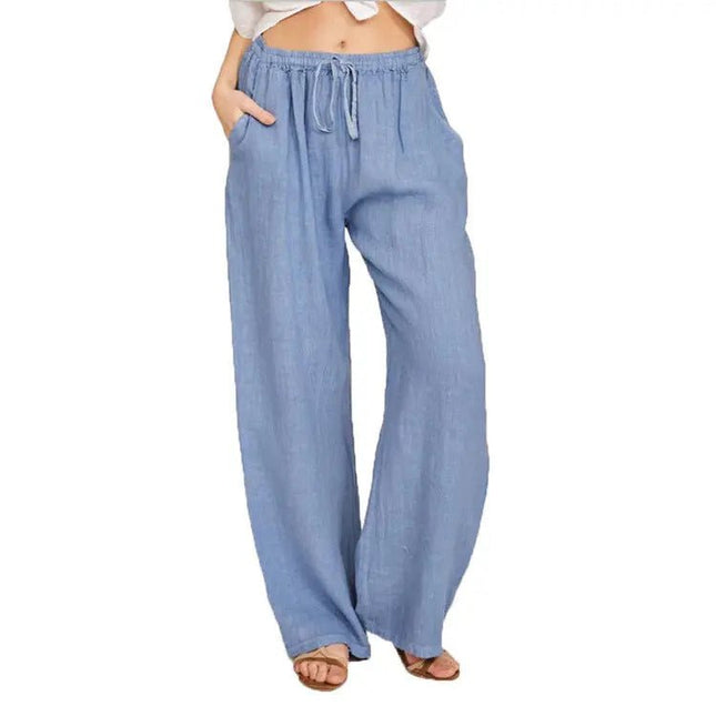 Soft Casual Jogger Pants for Women – Elastic Waist, Drawstring, and Pockets for Summer Comfort Alfra Retail 1