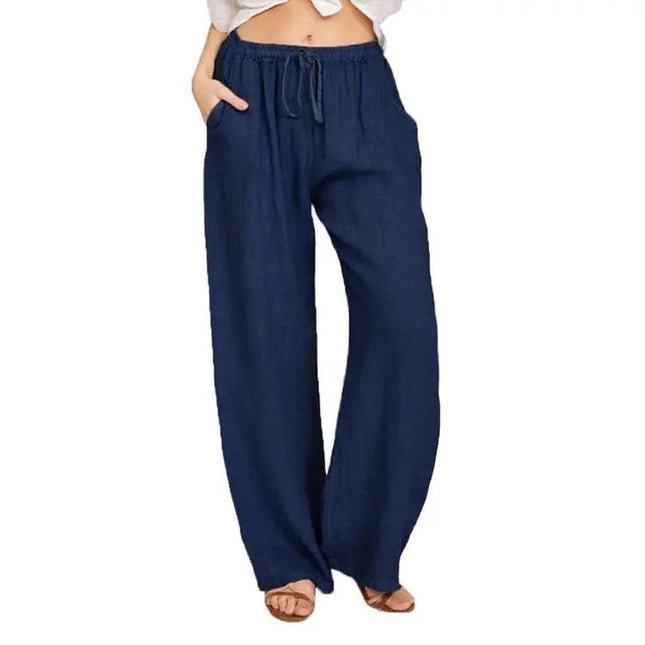 Soft Casual Jogger Pants for Women – Elastic Waist, Drawstring, and Pockets for Summer Comfort Alfra Retail 1