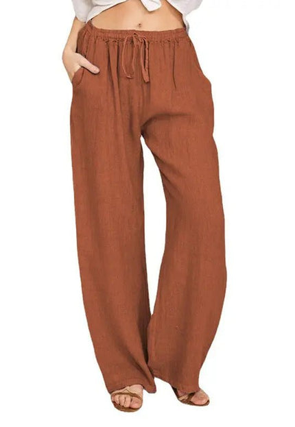 Soft Casual Jogger Pants for Women – Elastic Waist, Drawstring, and Pockets for Summer Comfort Alfra Retail 1